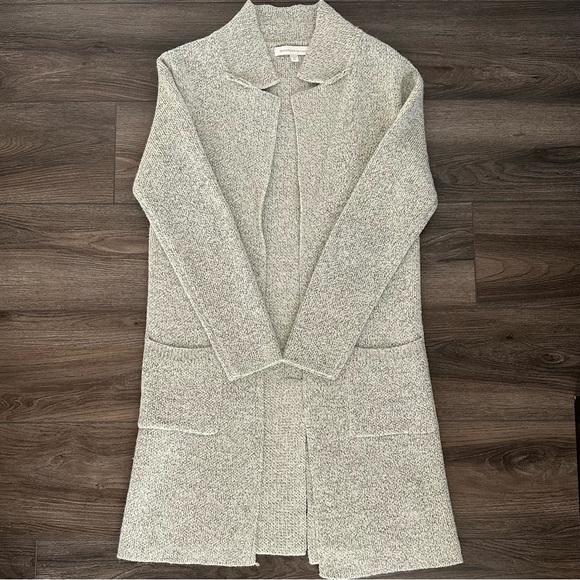 Monteau Long Grey Knit Cardigan XS - Picture 4 of 7